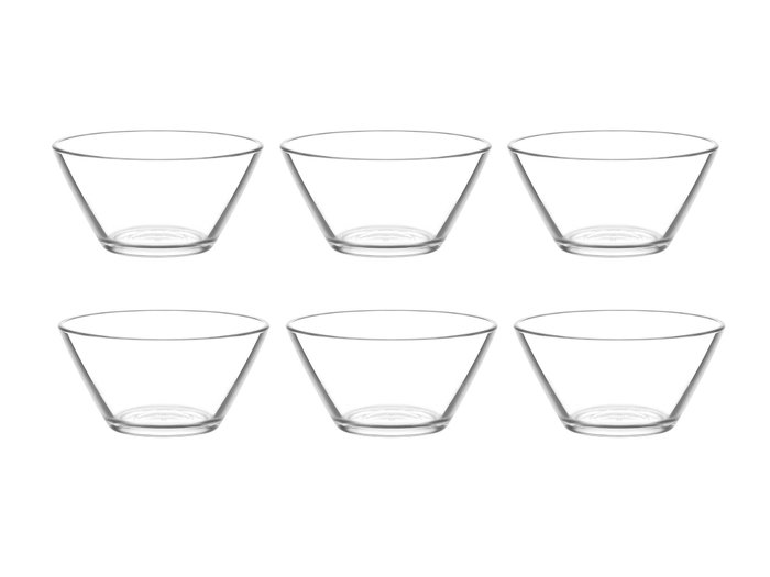 Hermia Juego de Cuencos de Cristal LV-VEG267F de 6 Piezas